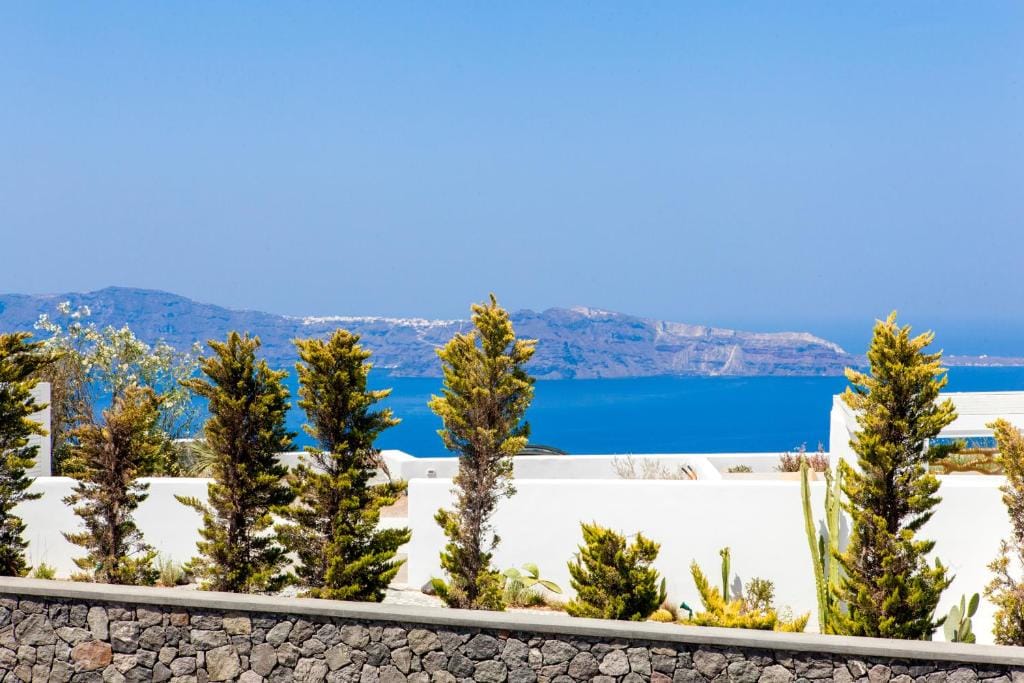 Wide Aegean and sea panorama from the property terrace