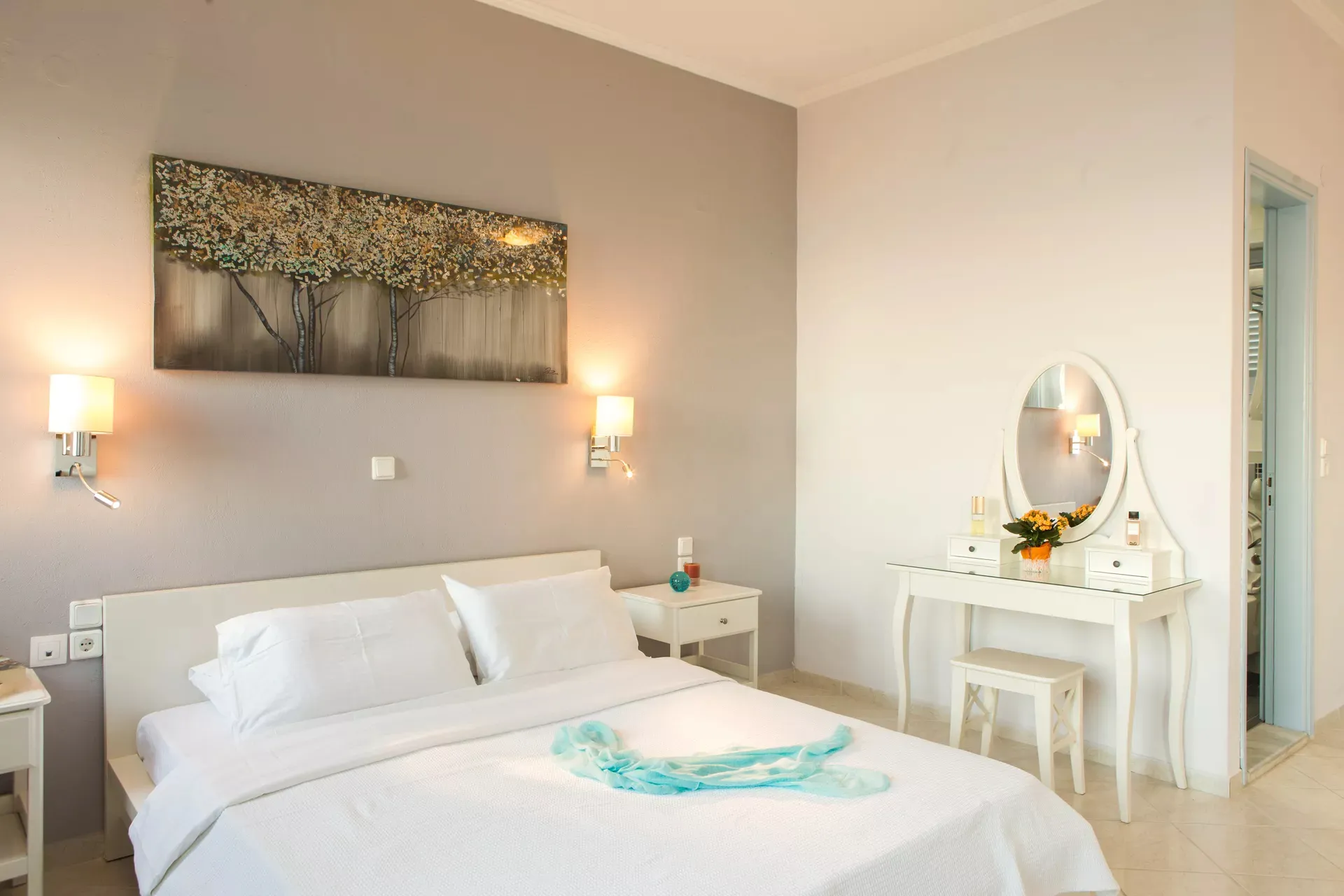 Sunrise view from the private terrace